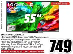 MediaWorld LG Smart TV 55QNED87A offerta