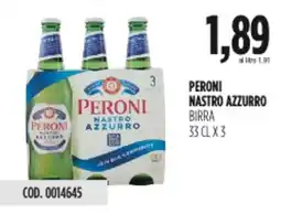Carico Cash & Carry Peroni nastro azzurro birra offerta