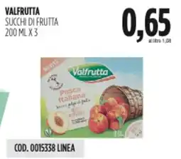 Carico Cash & Carry Valfrutta succhi di frutta offerta