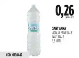 Carico Cash & Carry Sant'anna acqua minerale naturale offerta