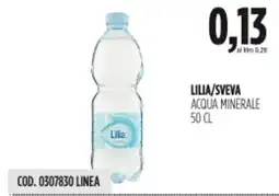 Carico Cash & Carry Lilia/sveva acqua minerale offerta