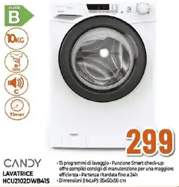 Extracoop CANDY LAVATRICE HCU2102DWB41S offerta