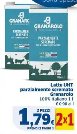 Sigma Latte UHT parzialmente scremato Granarolo offerta