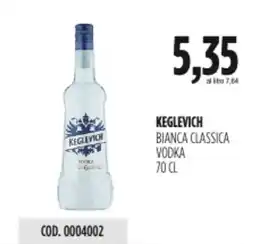 Carico Cash & Carry Keglevich bianca classica vodka offerta