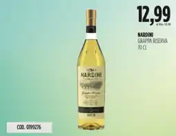 Carico Cash & Carry Nardini grappa riserva offerta