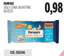 Carico Cash & Carry Pampers sole e luna salviettine 60 pezzi offerta