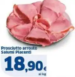 Sigma Prosciutto arrosto Salumi Piacenti offerta