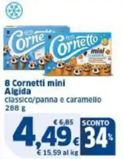 Sigma 8 Cornetti mini Algida offerta