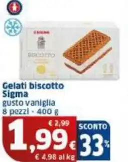 Sigma Gelati biscotto Sigma offerta