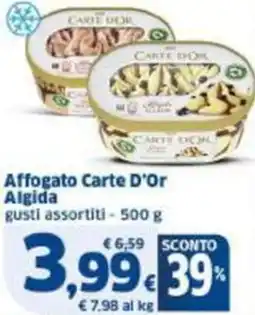 Sigma Affogato Carte D'Or Algida offerta