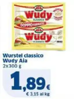 Sigma Wurstel classico Wudy Aia offerta