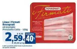 Sigma Linea i Firmati Rovagnati offerta