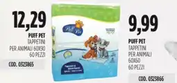 Carico Cash & Carry Puff pet tappetini per animali 60x90 60 pezzi offerta