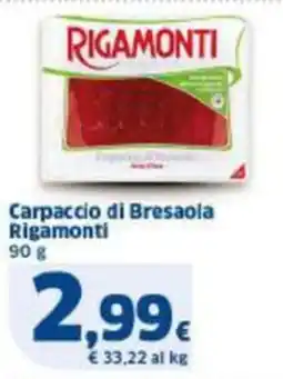 Sigma Carpaccio di Bresaola Rigamonti offerta