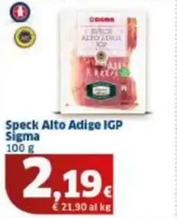 Sigma Speck Alto Adige IGP Sigma offerta