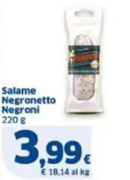Sigma Salame Negronetto Negroni offerta