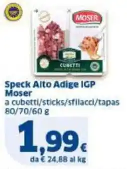 Sigma Speck Alto Adige IGP Moser offerta