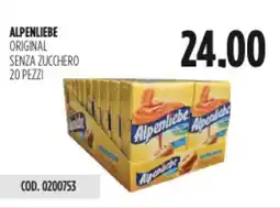 Carico Cash & Carry Alpenliebe original senza zucchero 20 pezzi offerta