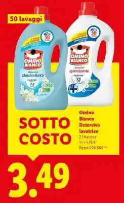 Lidl Omino Bianco Detergente Lavatrice offerta