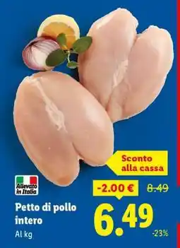 Lidl Petto Di Pollo Intero offerta