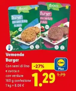 Lidl Vemondo Burger offerta