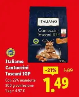 Lidl Italiano Cantuccini Toscani IGP offerta