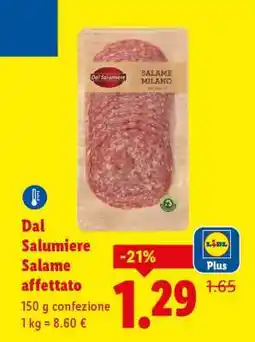 Lidl Dal Salumiere Salame affettato offerta
