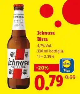 Lidl Ichnusa Birra offerta