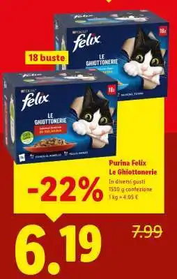 Lidl Purina Felix Le Ghiottonerie offerta