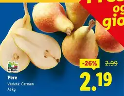 Lidl Pere offerta