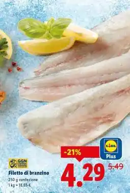 Lidl Filetto di branzino offerta