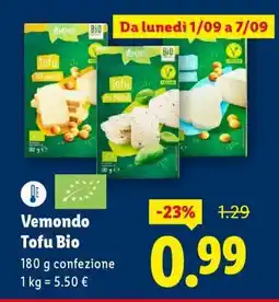 Lidl Vemondo Tofu Bio offerta