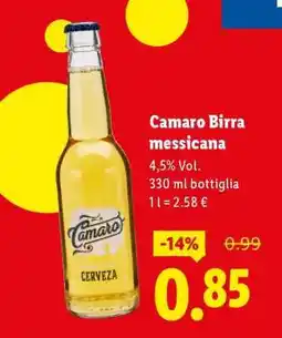 Lidl Camaro Birra messicana offerta