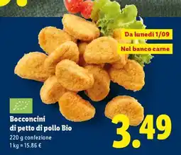 Lidl Bocconcini di petto di pollo Bio offerta