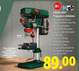 Lidl PARKSIDE Trapano a colonna offerta