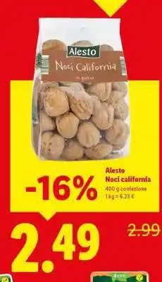 Lidl Alesto Noci california offerta