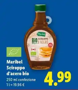 Lidl Maribel Sciroppo d'acero bio offerta