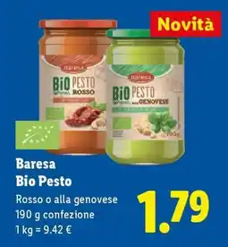 Lidl Baresa Bio Pesto offerta