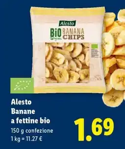 Lidl Alesto Banane a fettine bio offerta