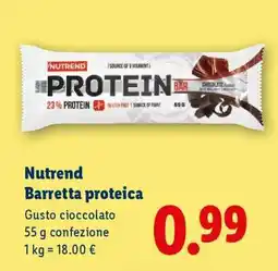 Lidl NUTREND BARRETTA PROTEICA offerta