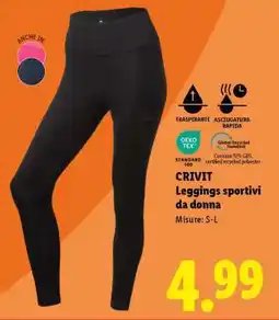 Lidl CRIVIT Leggings sportivi da donna offerta