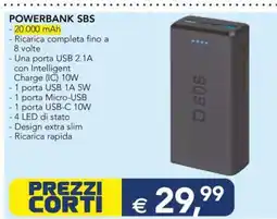Esselunga POWERBANK SBS offerta