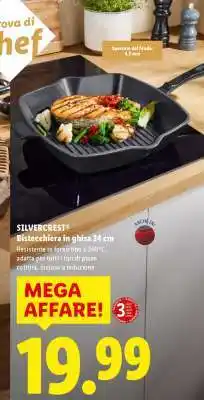 Lidl SILVERCREST Bistecchiera in ghisa 24 cm offerta