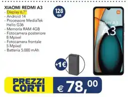 Esselunga XIAOMI REDMI A3 offerta