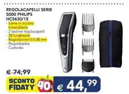Esselunga REGOLACAPELLI SERIE 5000 PHILIPS HC5630/15 offerta