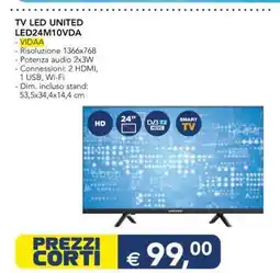 Esselunga TV LED UNITED LED24M10VDA offerta