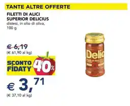 Esselunga Filetti di Alici Superior Delicius offerta