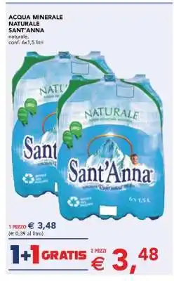 Esselunga Acqua Minerale Naturale Sant'Anna offerta