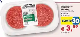 Esselunga Hamburger di Scottona Naturama offerta