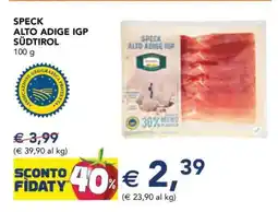 Esselunga SPECK ALTO ADIGE IGP SÜDTIROL offerta